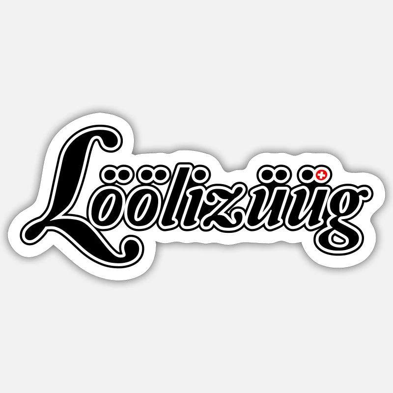 Löölizüüg - Sticker Größe S (10 x 10 cm) - Mattweiß