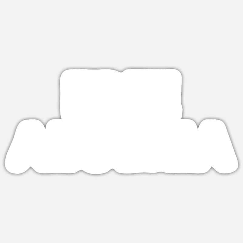 Algérie - Sticker taille S (10 x 10 cm) - blanc mat