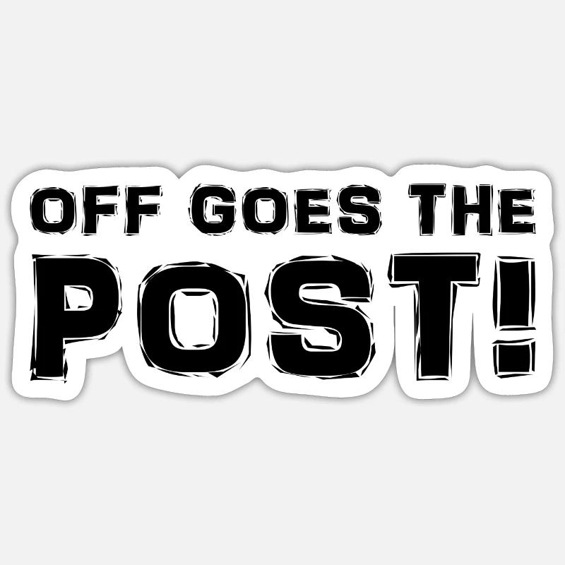 Post - Denglisch - Spruch Sticker Größe S (10 x 10 cm)