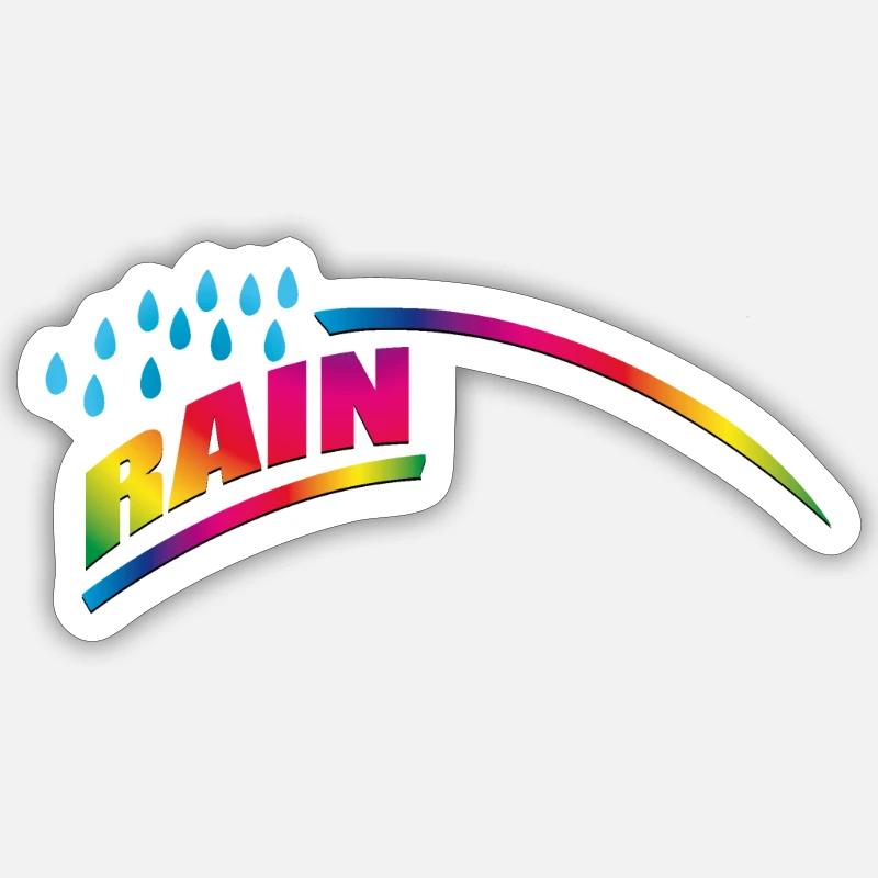 RAINdrops or Rainbow | Regenbogen Sticker Größe S (10 x 10 cm)