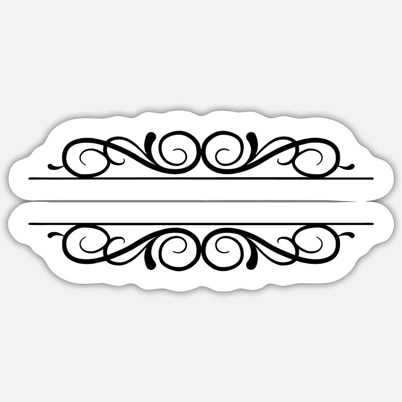 Muster vorlage Sticker Größe S (10 x 10 cm)