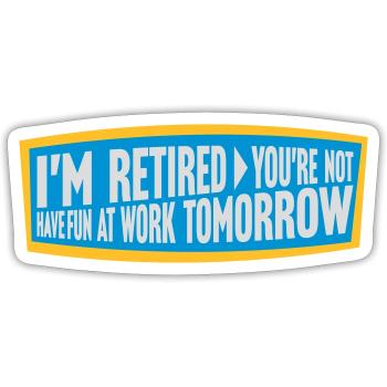 have fun at work - Sticker Größe S (10 x 10 cm) - Mattweiß - Vorne