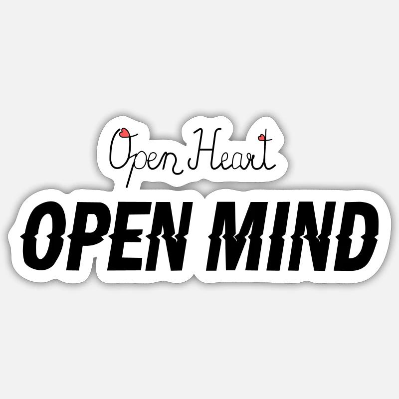 Cœur ouvert -Ouverture d’ Sticker taille S (10 x 10 cm)