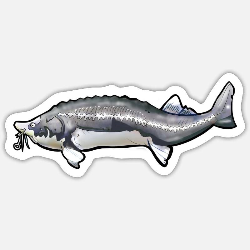 Grubbed Kelfish Tail Pattern Sticker size S (10 x 10 cm)