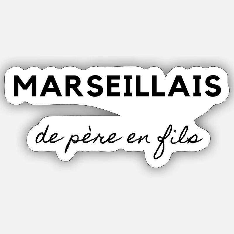 Marseillais Sticker taille S (10 x 10 cm)