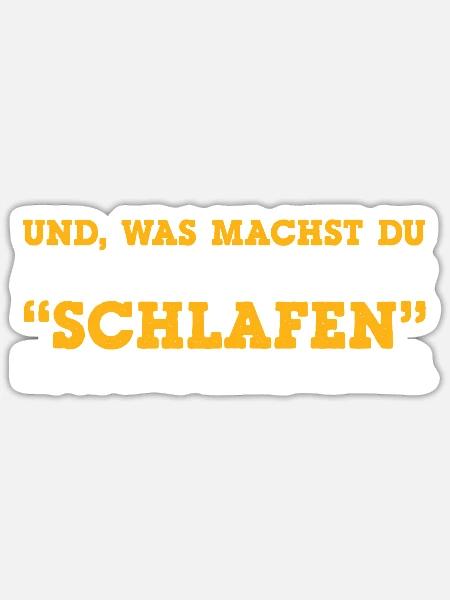 Partymaus, schlafen, Müde, Morgenmuffel, 20 Jahre - Sticker Größe S (10 x 10 cm) - Mattweiß