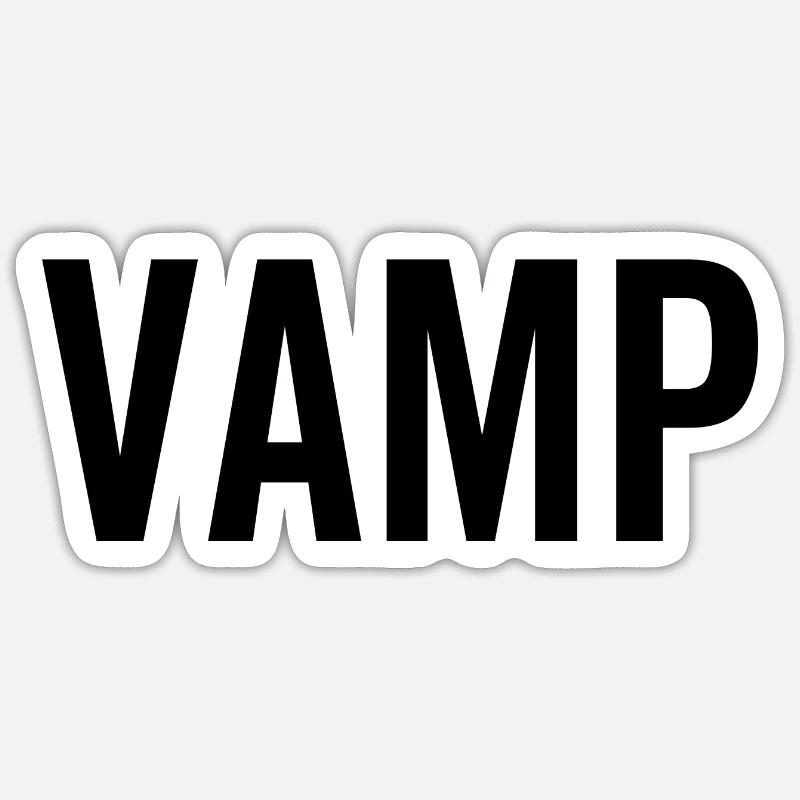 Vamp - Sticker size S (10 x 10 cm) - white matte