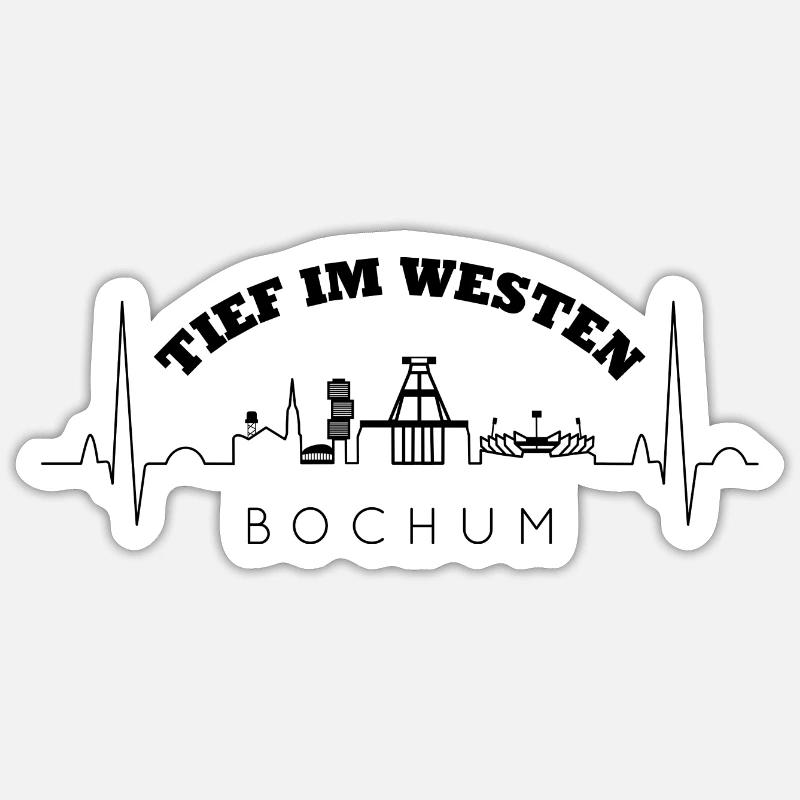 Bochum Sticker Größe S (10 x 10 cm)