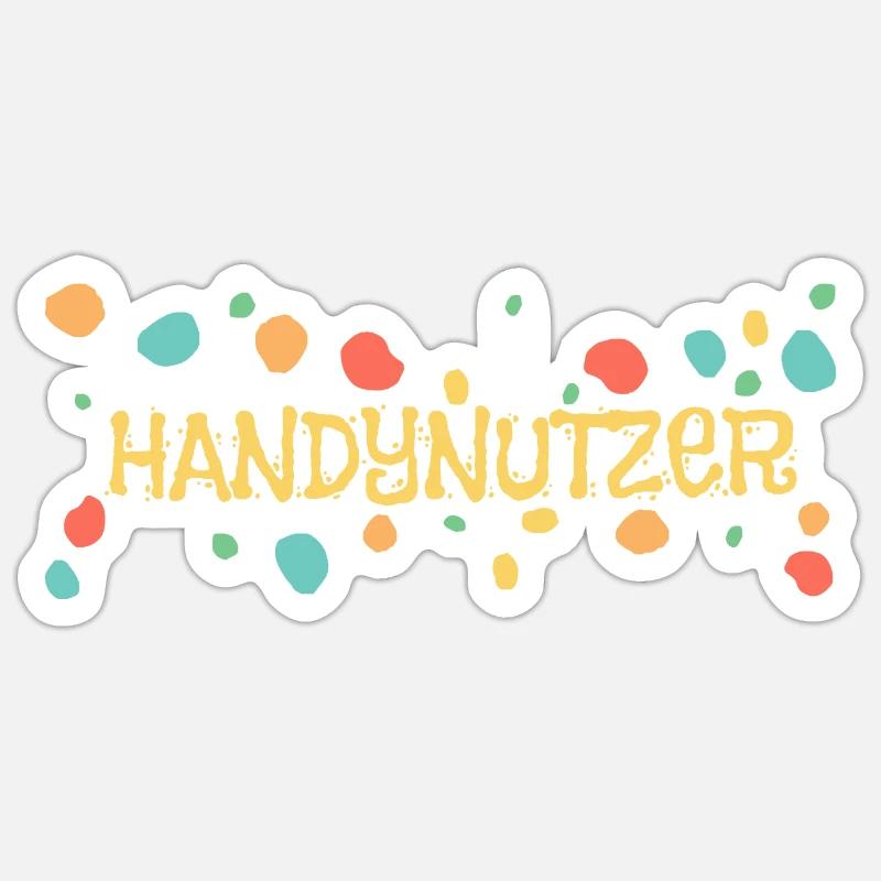 Handynutzer Sticker Größe S (10 x 10 cm)