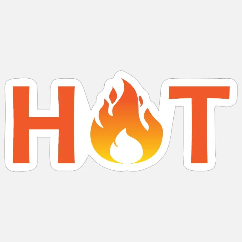 Conception HOT - Sticker taille S (10 x 10 cm) - blanc mat