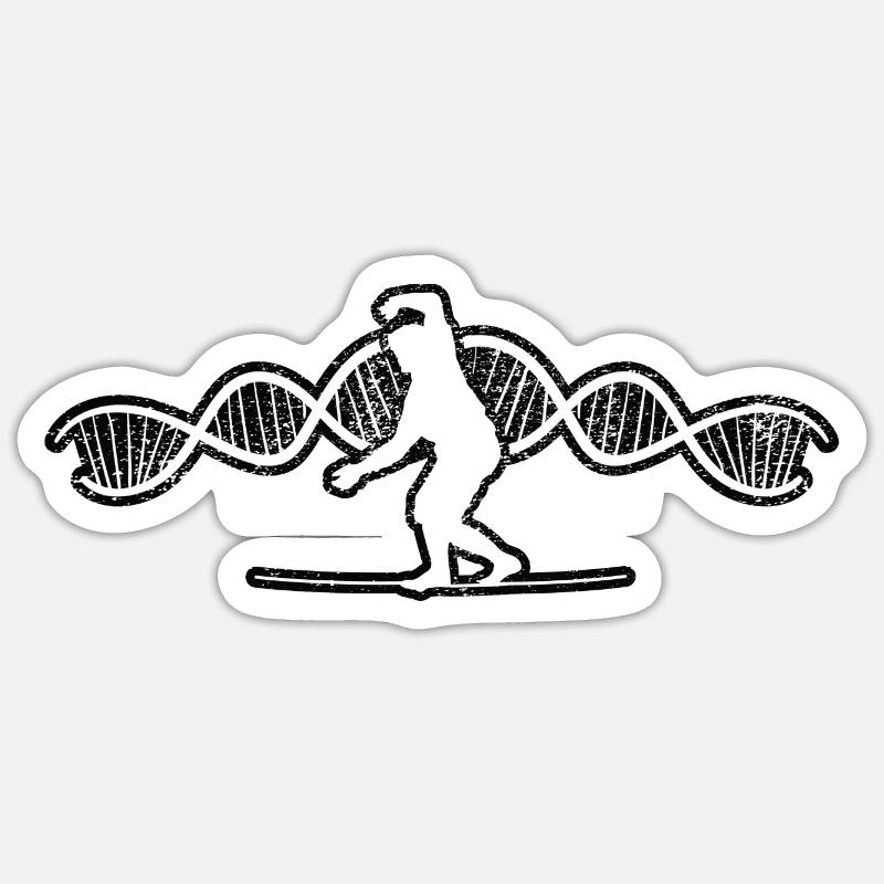 Slackline Tricklining Cadeau Slackliner - Sticker taille S (10 x 10 cm) - blanc mat