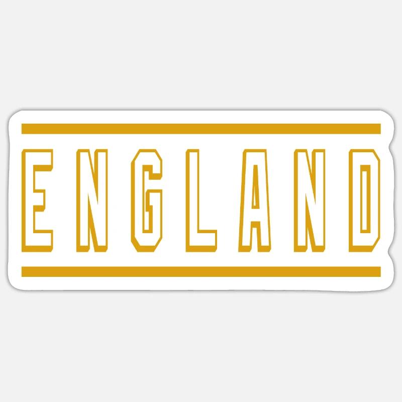 Angleterre - Sticker taille S (10 x 10 cm) - blanc mat