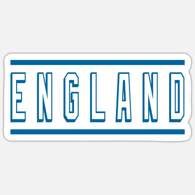 Angleterre - Sticker taille S (10 x 10 cm) - blanc mat