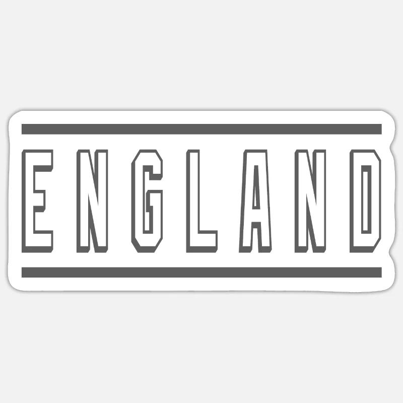 Angleterre - Sticker taille S (10 x 10 cm) - blanc mat