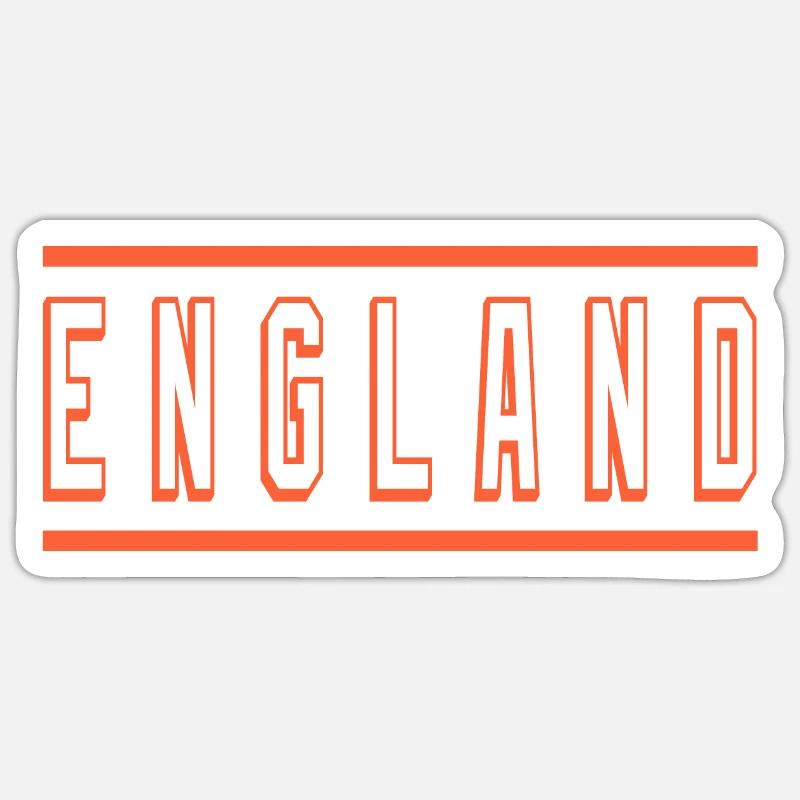 Angleterre - Sticker taille S (10 x 10 cm) - blanc mat