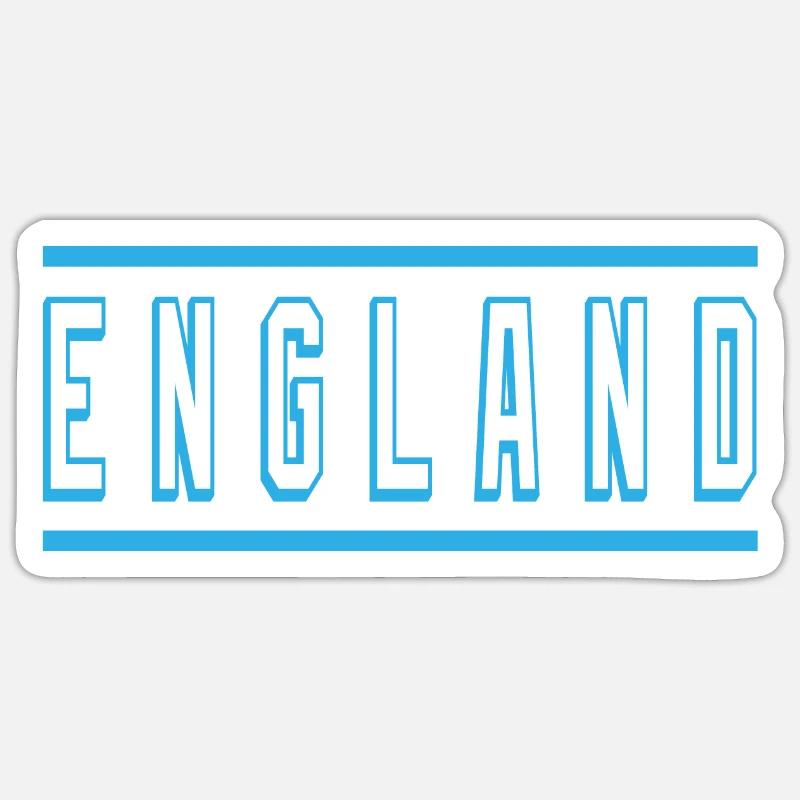 Angleterre - Sticker taille S (10 x 10 cm) - blanc mat