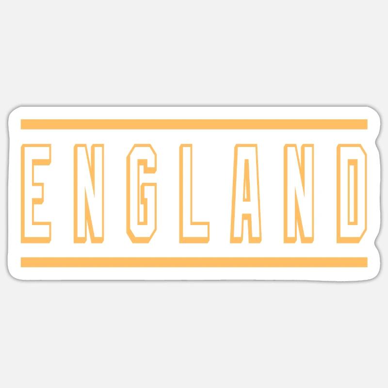Angleterre - Sticker taille S (10 x 10 cm) - blanc mat