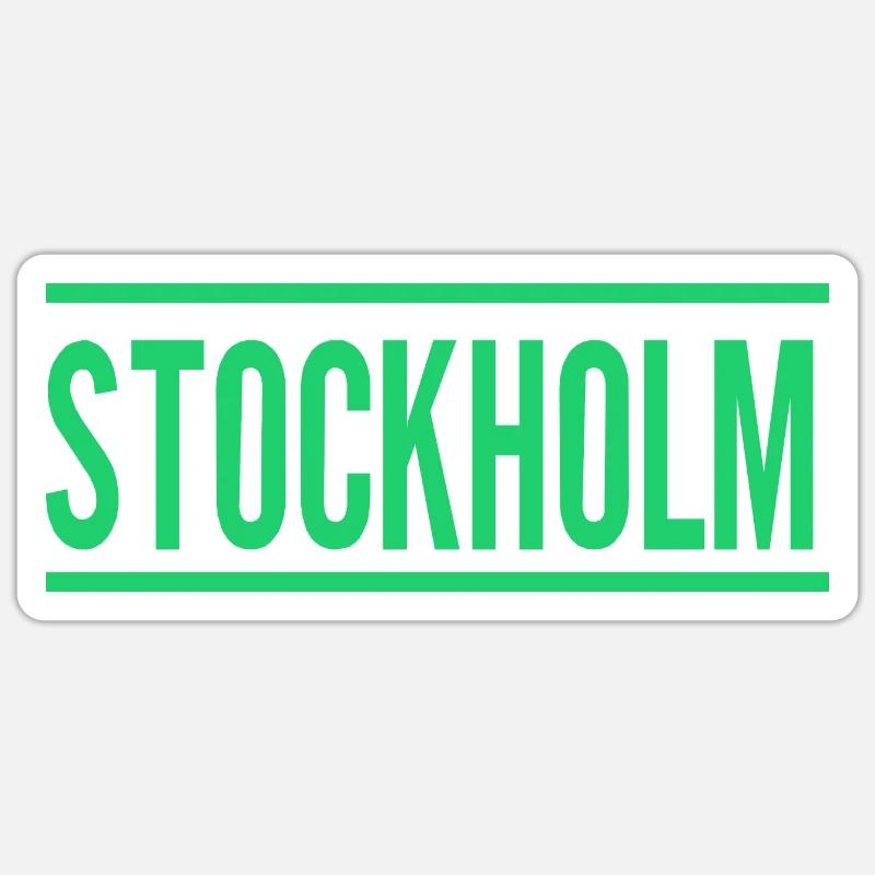 Stockholm Sticker Größe S (10 x 10 cm)