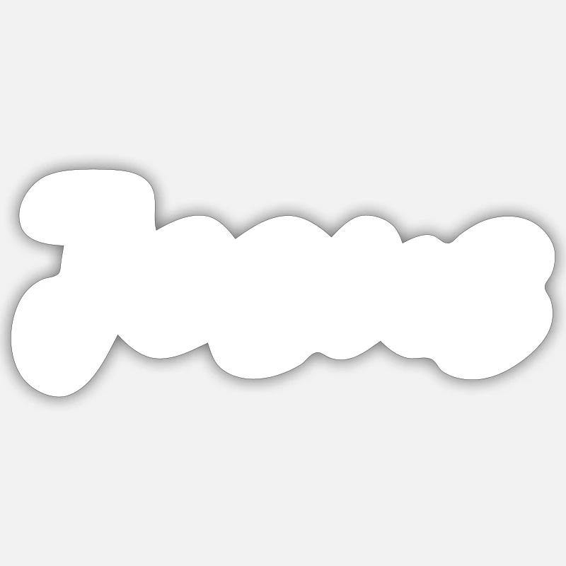 Jesus - Sticker Größe S (10 x 10 cm) - Mattweiß