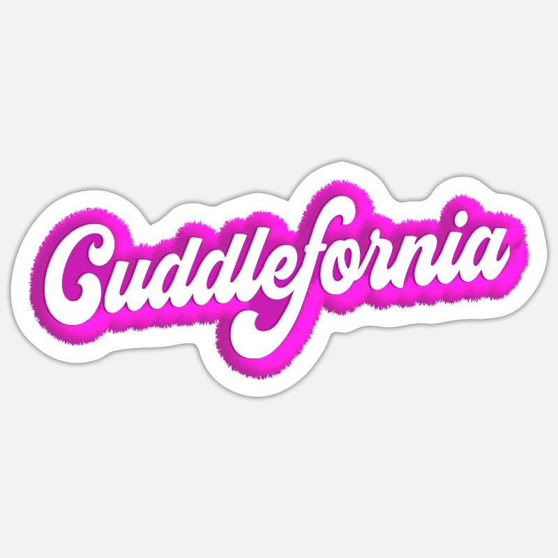 Cuddlefornia cuddlefornia cuddle - Sticker size S (10 x 10 cm) - white matte