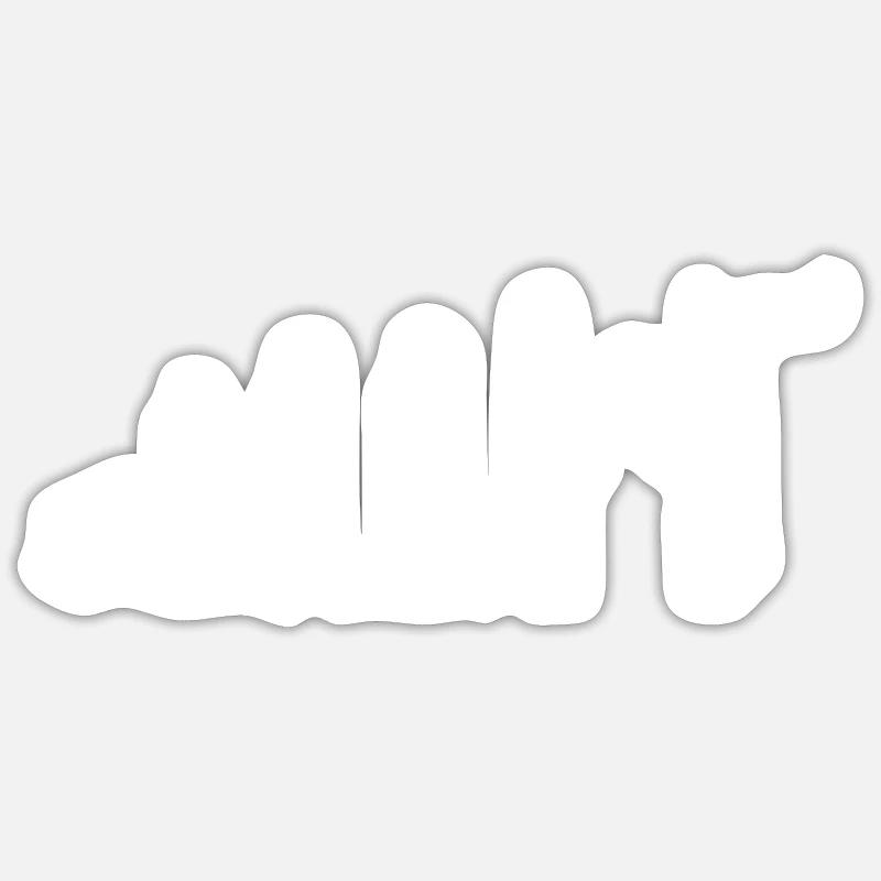 Art martiaux évolution - Sticker taille S (10 x 10 cm) - blanc mat