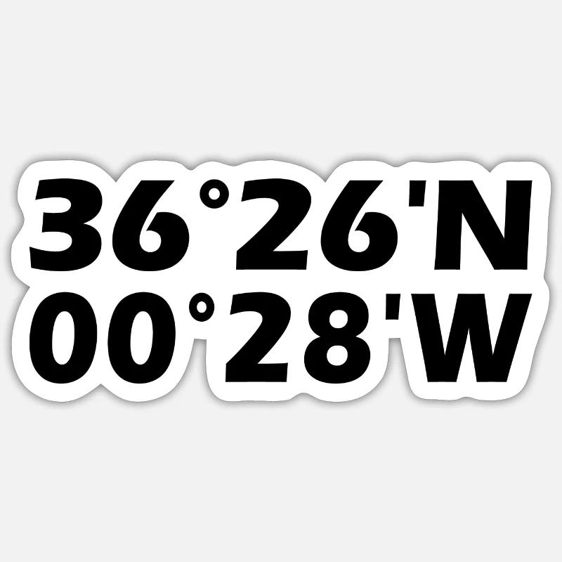 Torrent coordinates Sticker size S (10 x 10 cm)