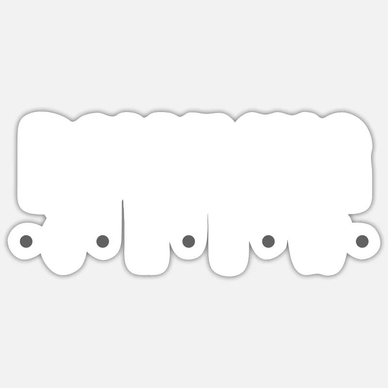 Équipe de bowling Sticker taille S (10 x 10 cm)