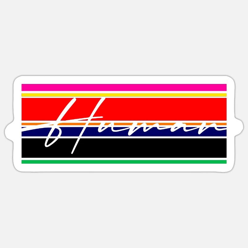 Human Aesthetics Gift - Sticker size S (10 x 10 cm) - white matte