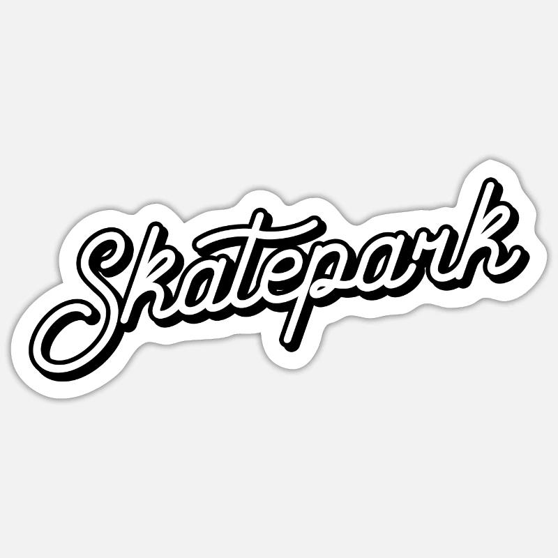 Skatepark - Sticker size S (10 x 10 cm) - white matte