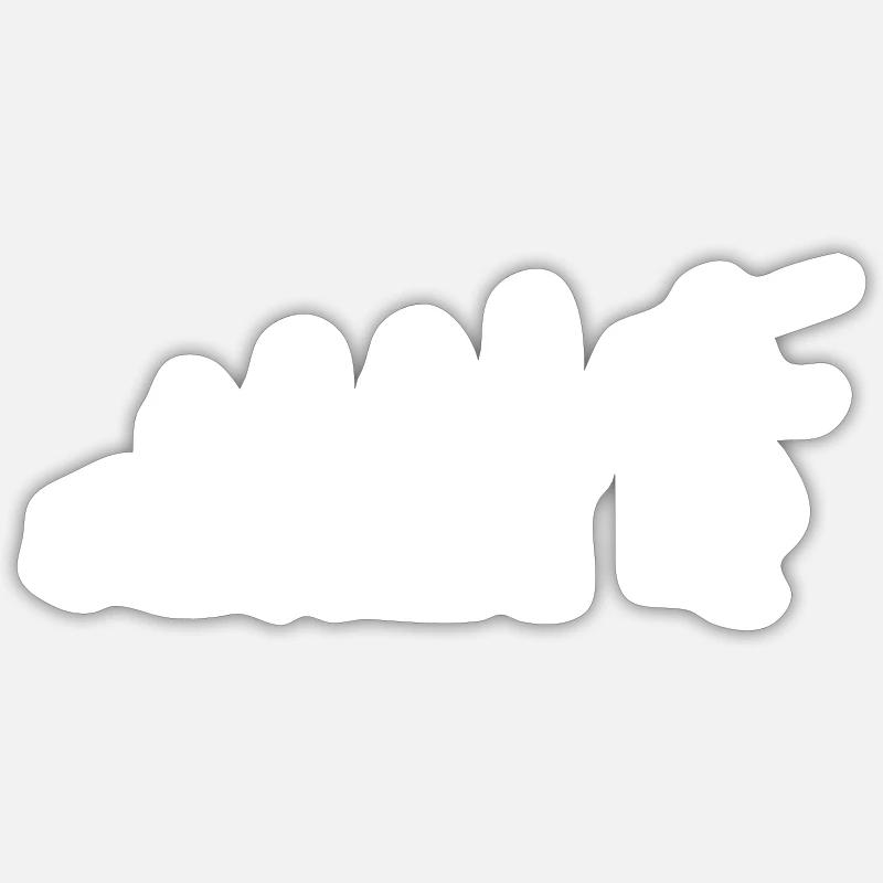Javelin evolution - Sticker size S (10 x 10 cm) - white matte