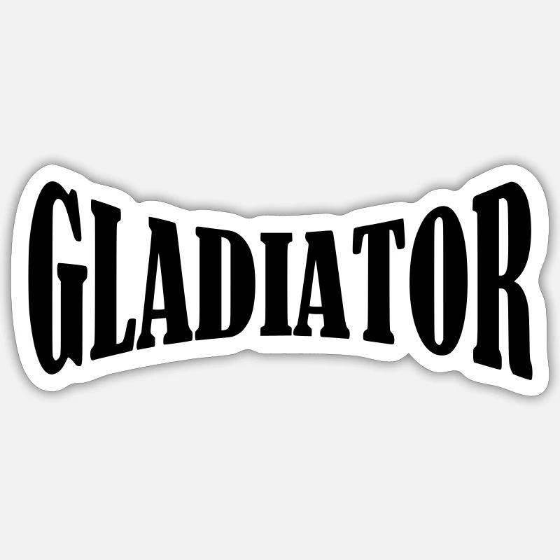 Gladiator Shirt Sticker size S (10 x 10 cm)
