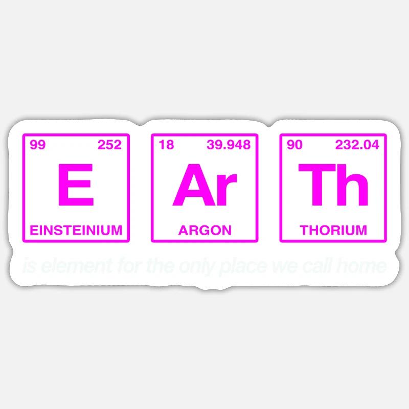 TERRE - avec des éléments du système persiode Sticker taille S (10 x 10 cm)