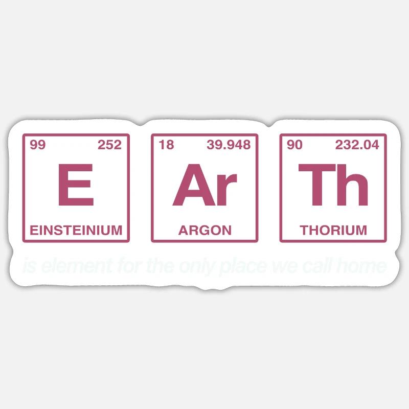 TERRE - avec des éléments du système persiode Sticker taille S (10 x 10 cm)