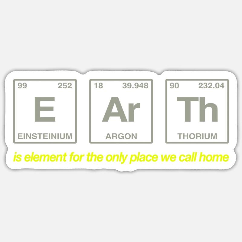 TERRE - avec des éléments du système persiode Sticker taille S (10 x 10 cm)