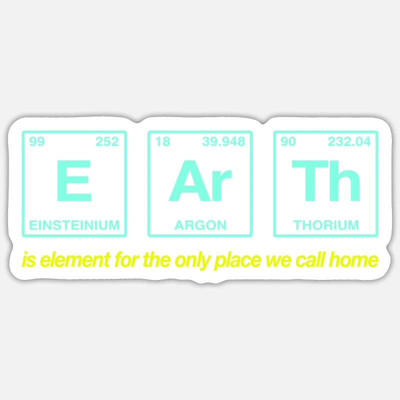 TERRE - avec des éléments du système persiode Sticker taille S (10 x 10 cm)