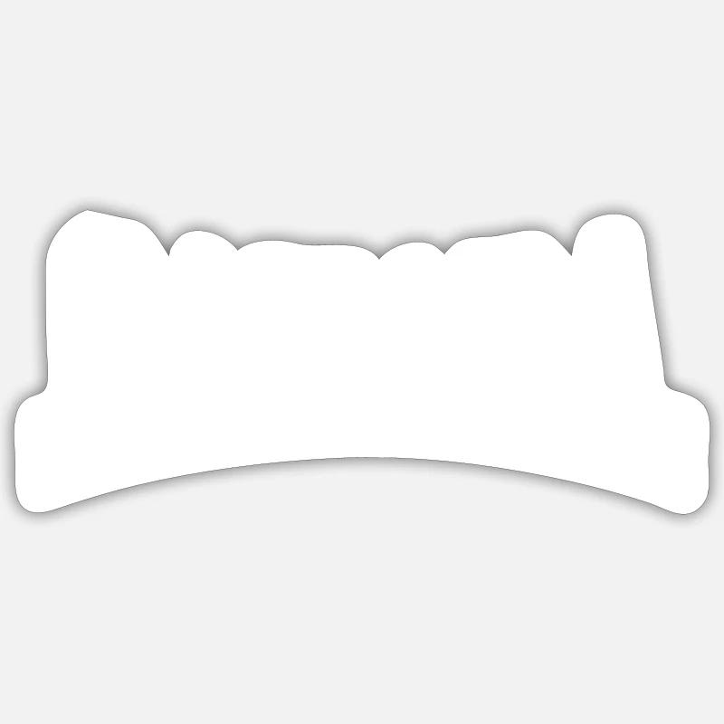 Canada - Sticker formato S (10 x 10 cm) - bianco opaco