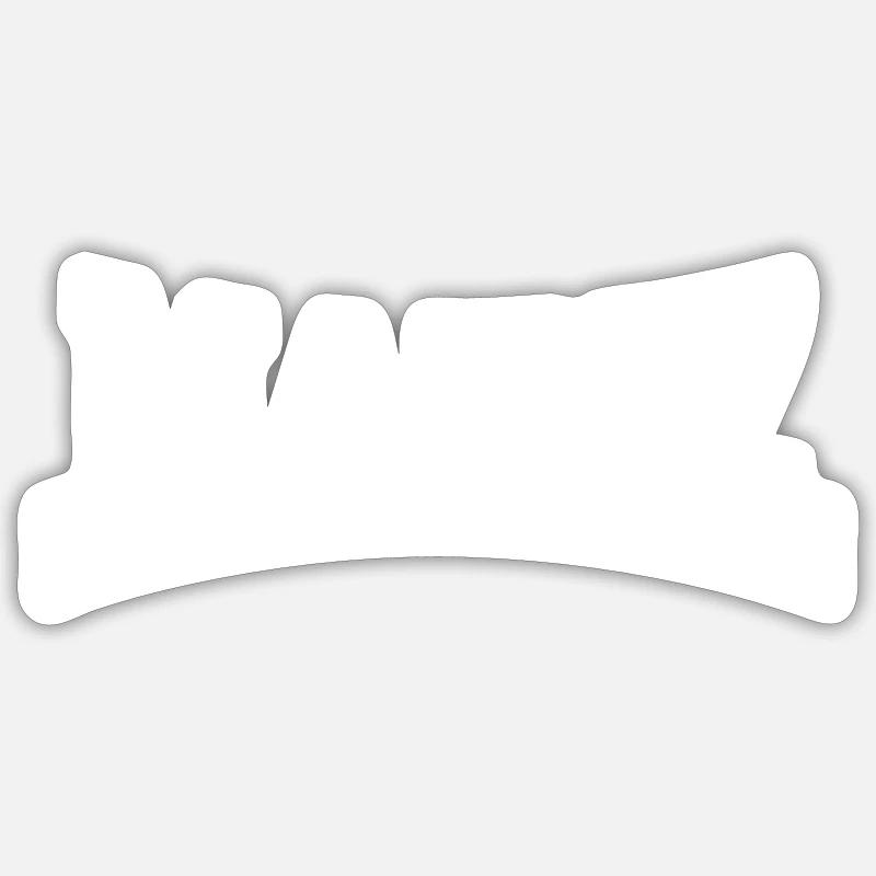 Mayence - Sticker taille S (10 x 10 cm) - blanc mat