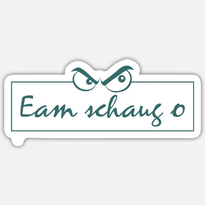 Bayern lustiger Spruch - Sticker Größe S (10 x 10 cm) - Mattweiß