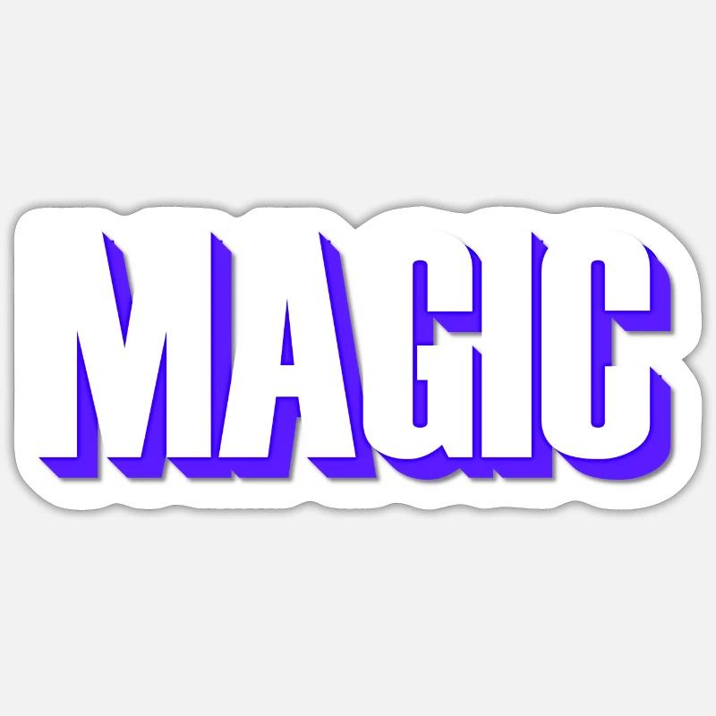 Magic - Sticker size S (10 x 10 cm) - white matte
