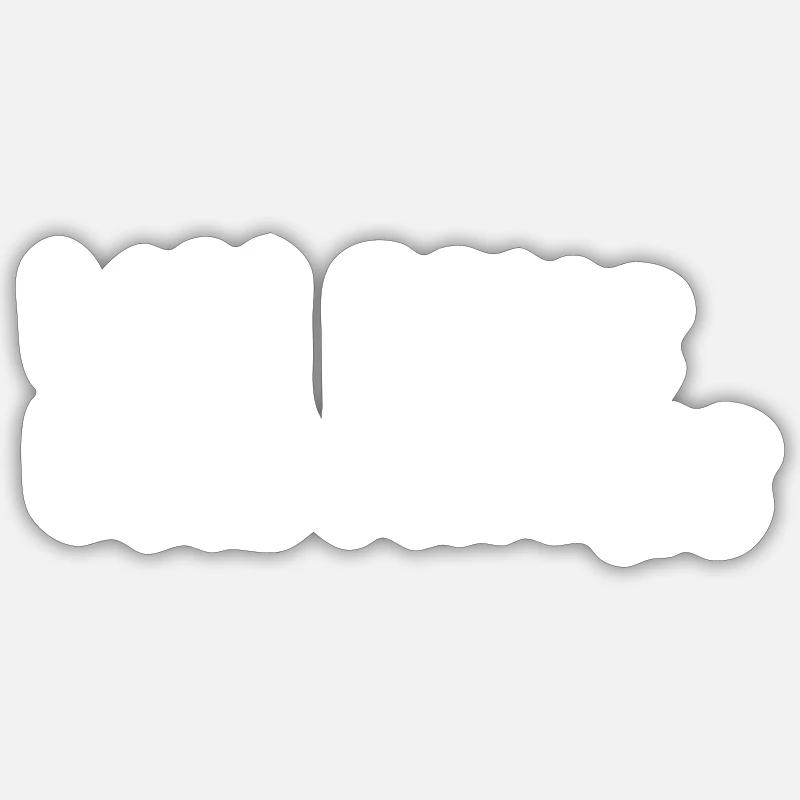 Ich sehe das anders - Sticker Größe S (10 x 10 cm) - Mattweiß