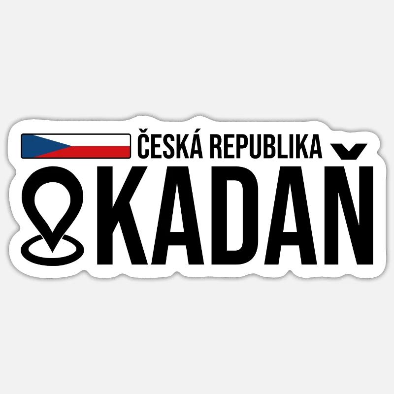 Erzgebirge Tschechien Kadaň - Sticker Größe S (10 x 10 cm) - Mattweiß
