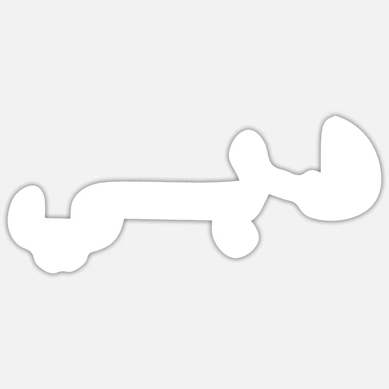 Dubaï - Sticker taille S (10 x 10 cm) - blanc mat