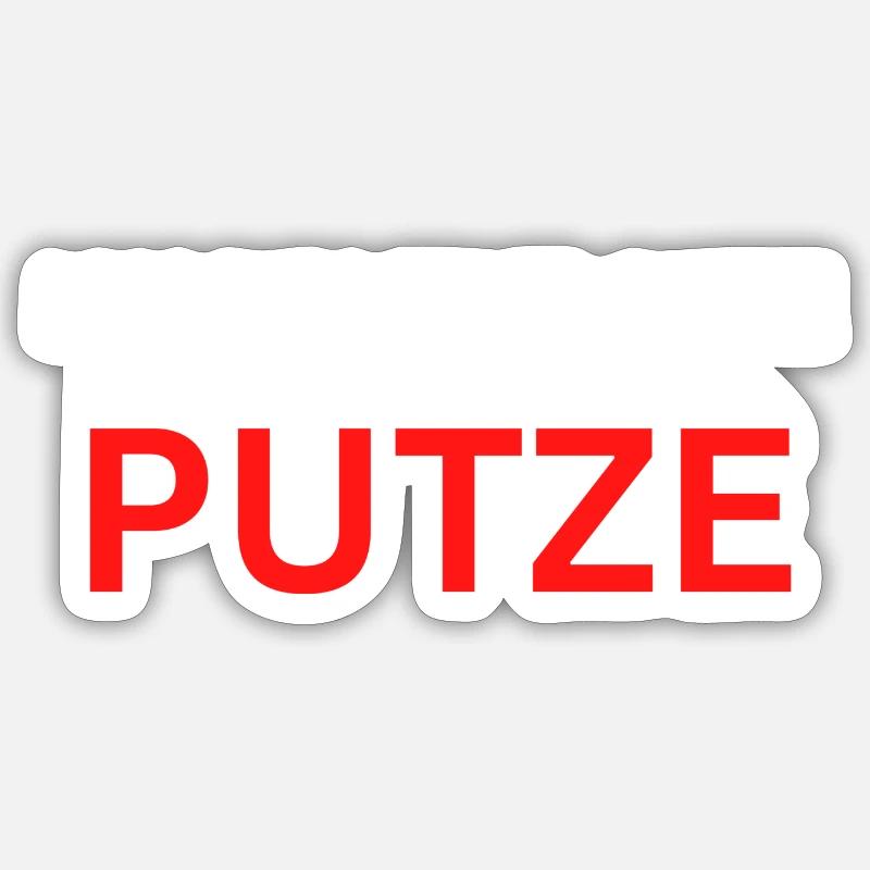 Ich bin eine gute Putze - Sticker Größe S (10 x 10 cm) - Mattweiß