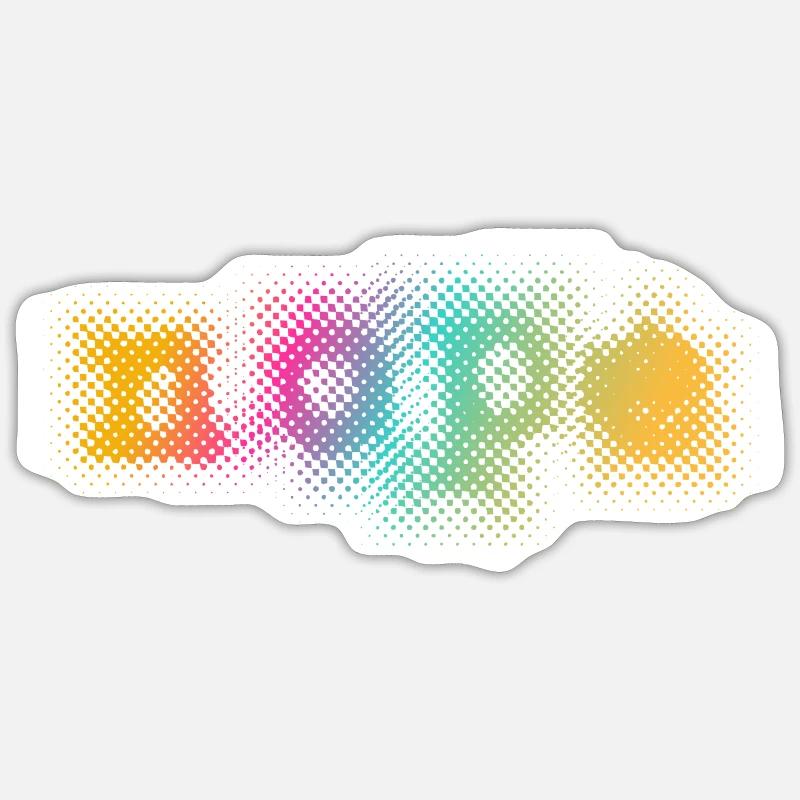 NOPE - sei kein ja-Sager! - Sticker Größe S (10 x 10 cm) - Mattweiß