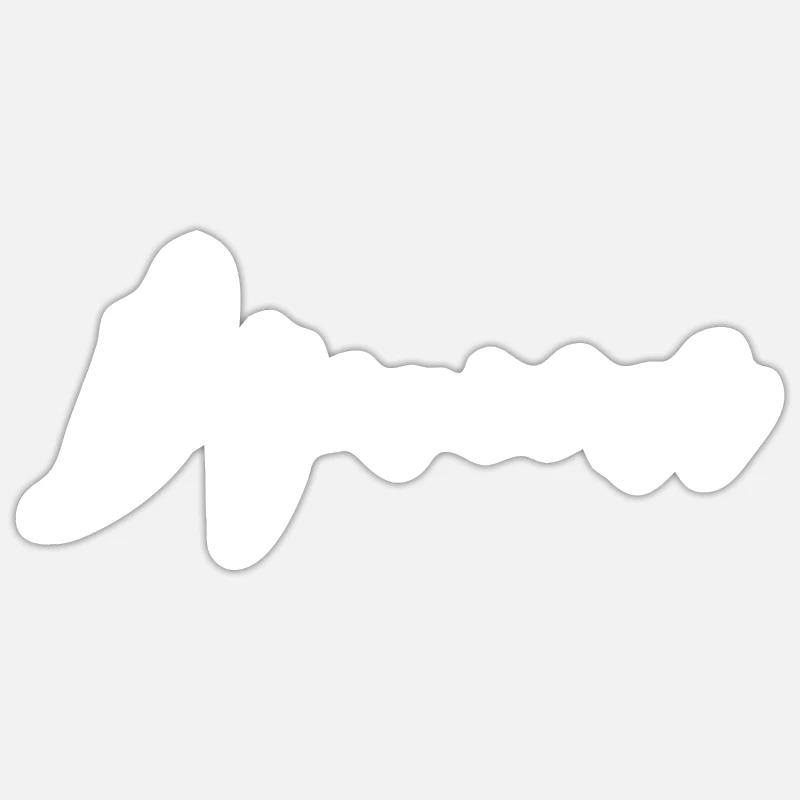 Dejeu-neur - Sticker taille S (10 x 10 cm) - blanc mat
