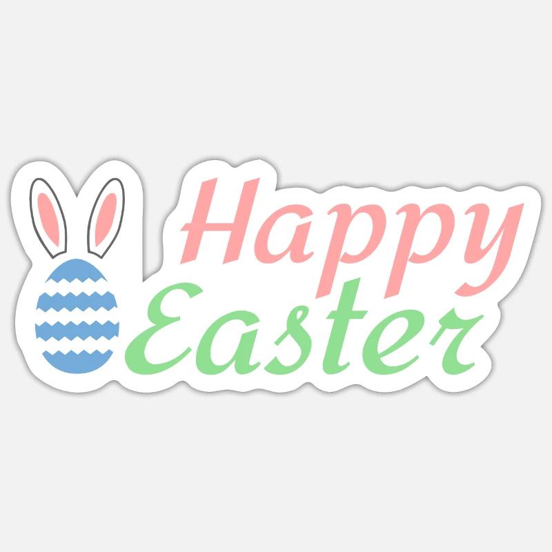 Happy Easter Sticker size S (10 x 10 cm)
