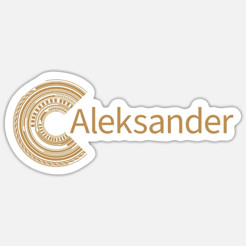 For Aleksander - Sticker size S (10 x 10 cm) - white matte