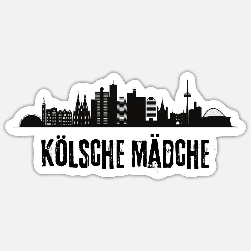 Kölsche Mädche Sticker Größe S (10 x 10 cm)