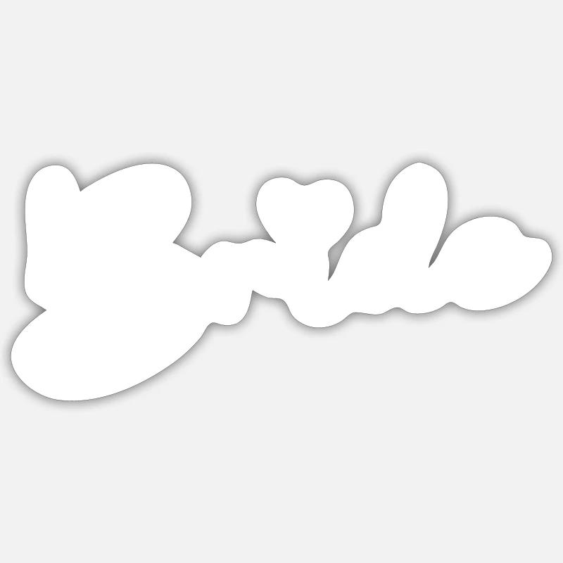 Mariée - Sticker taille S (10 x 10 cm) - blanc mat