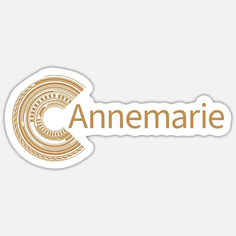 Pour Annemarie - Sticker taille S (10 x 10 cm) - blanc mat